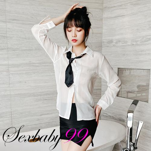 磨人妖精-性感透視誘惑包臀裙秘書角色服