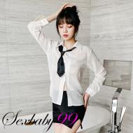 磨人妖精-性感透視誘惑包臀裙秘書角色服