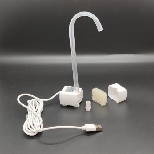 USB離水斷電水泵1-3W(帶燈)+彎管+過濾