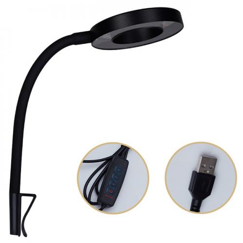 USB魚缸夾燈8W-黑色（變色調光）