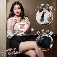 風情誘惑秘書套裝-特大碼