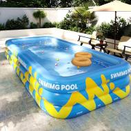 活力藍2.1米三層充氣游泳池