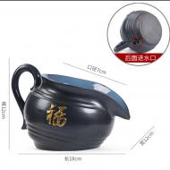 循環流水造景-福罐中號/黑色+過濾棉+過濾石