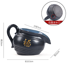 循環流水造景-福罐小號/黑色+過濾棉+過濾石