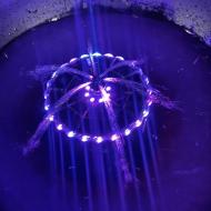 太陽能蓄電款變色彩燈噴泉-16cm