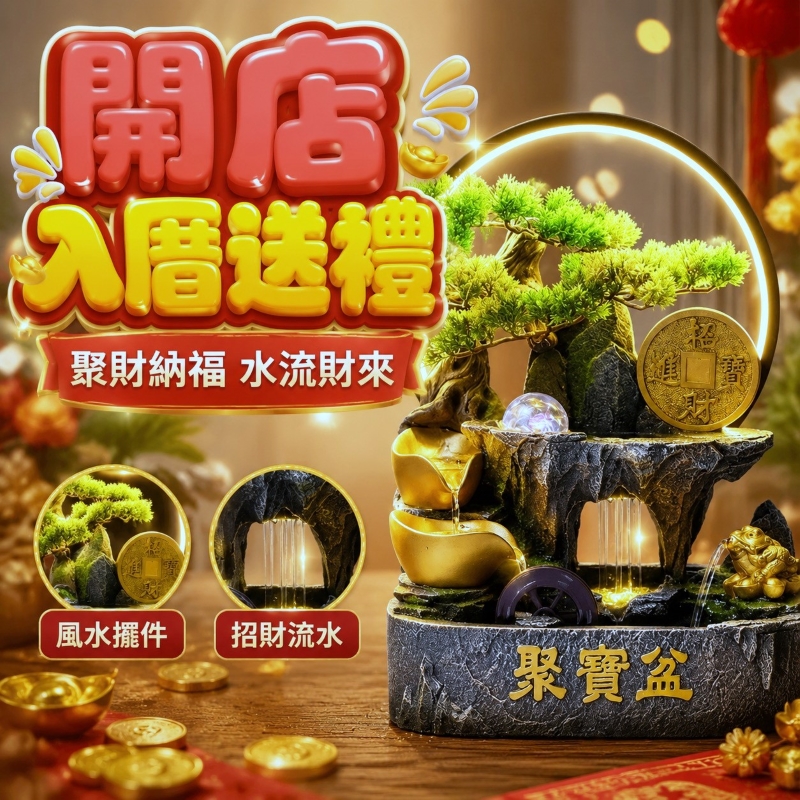 聚寶盆+燈圈-沒煙霧